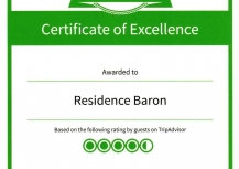 Certificate of Excellence 2014 by TRIPADVISOR